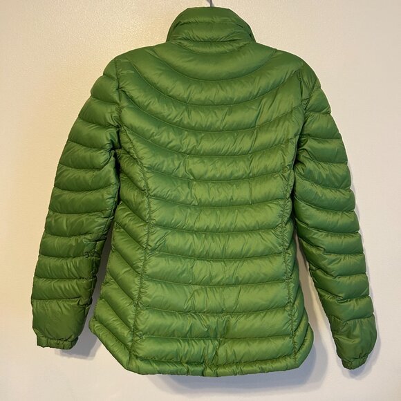 LL Bean Puffy Ski Jacket Green, Nylon Shell & Lining Zip Pockets Size Reg XS - Picture 5 of 16